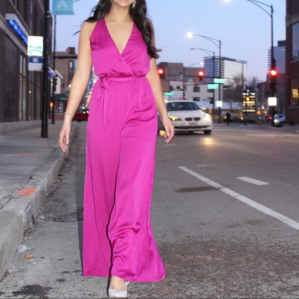 Pink Flowy jumpsuit